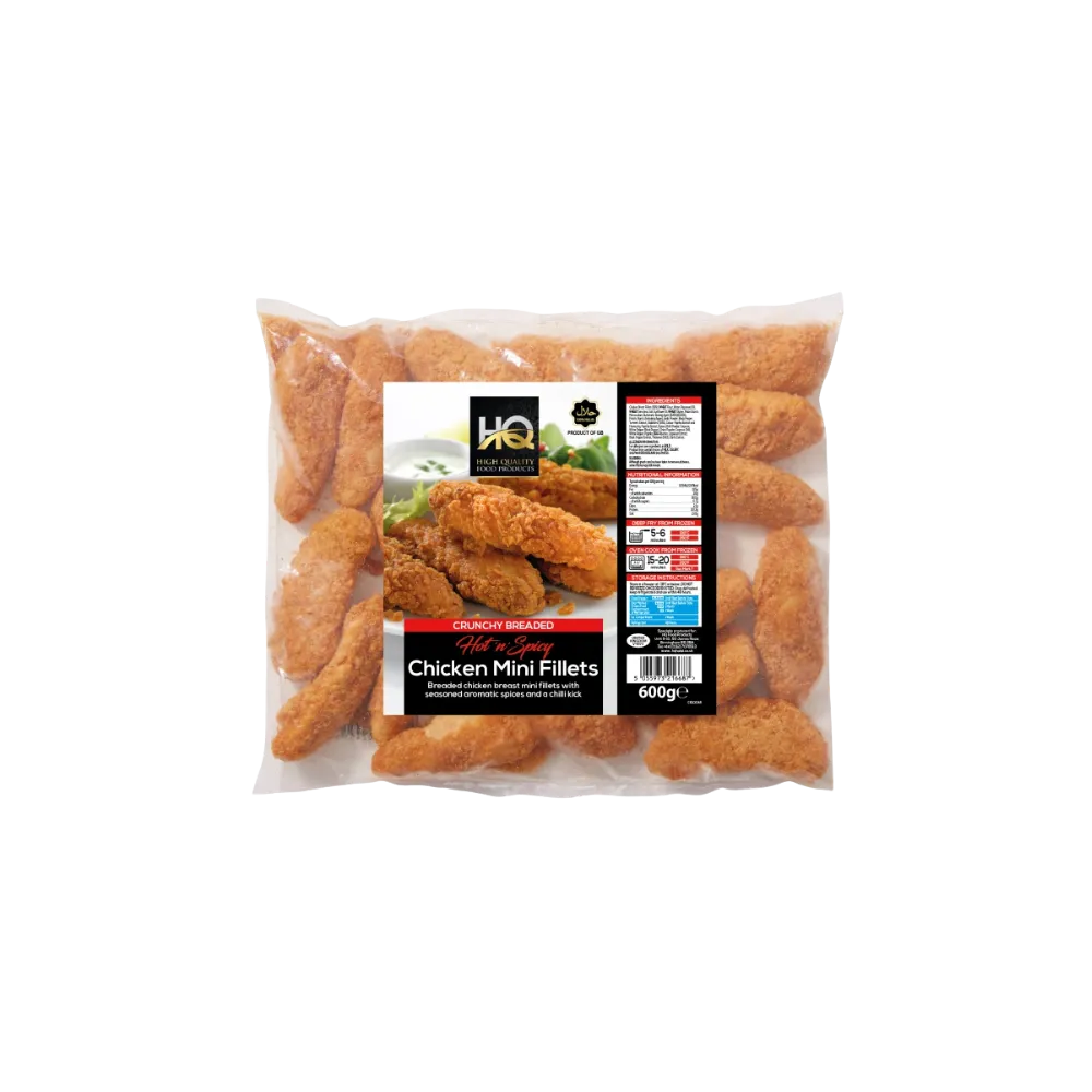 HQ Breaded Hot N Spicy Chicken Mini Fillets